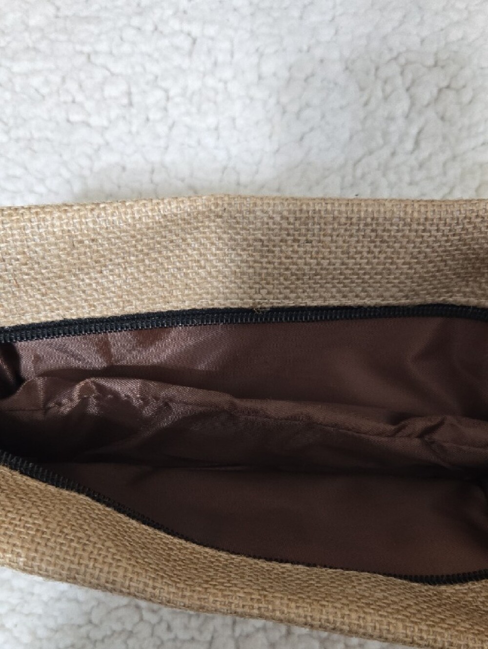 Monogram L Natural & Black Jute Tote Bag Set - Picture 9 of 9